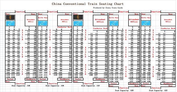 China Regular Train Seat Map